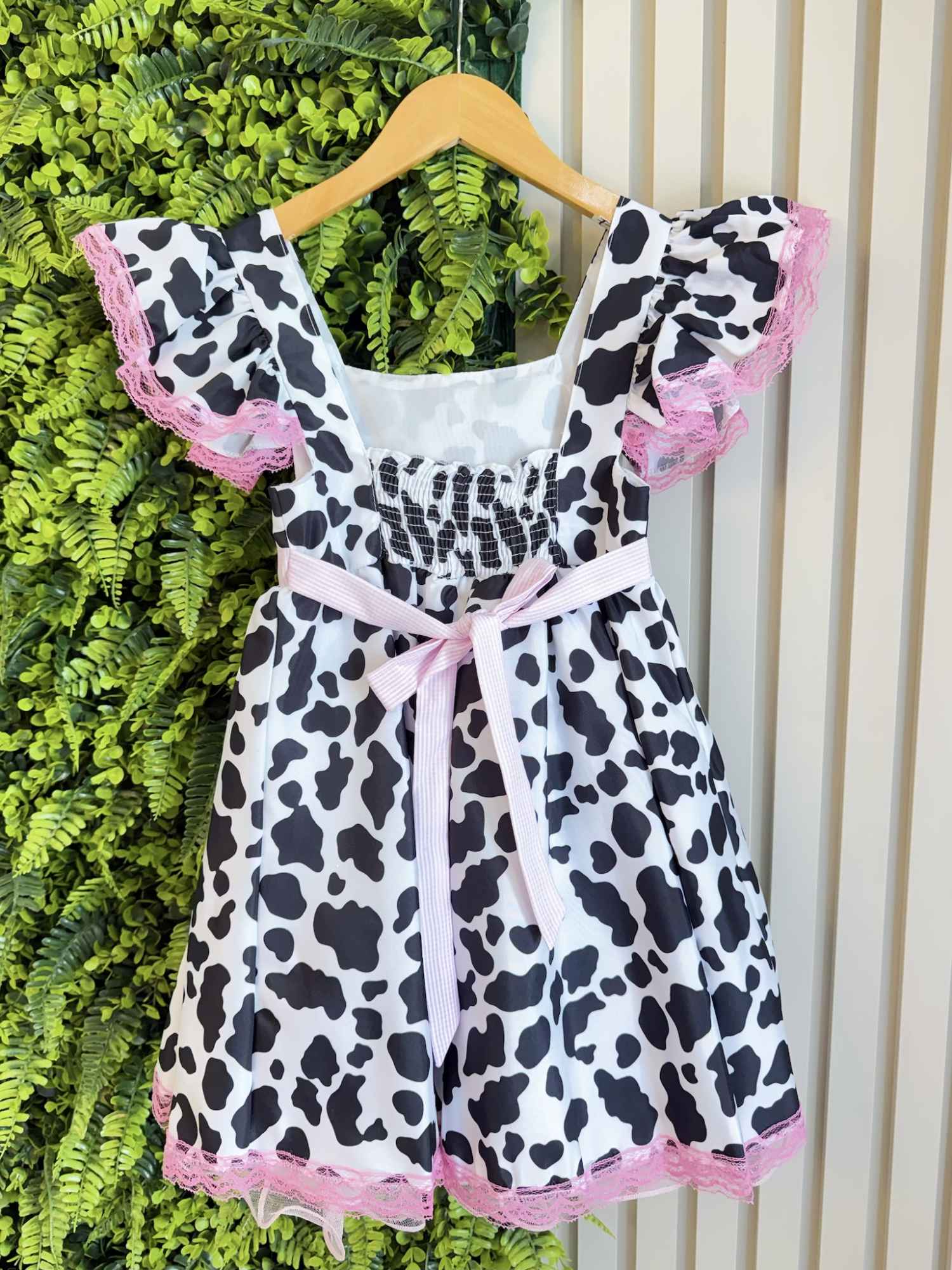 Vestido Infantil Jardineira Fazendinha Vaquinha