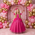 Vestido Longo Mini Miss A Bela Adormecida em Rosa Aurora