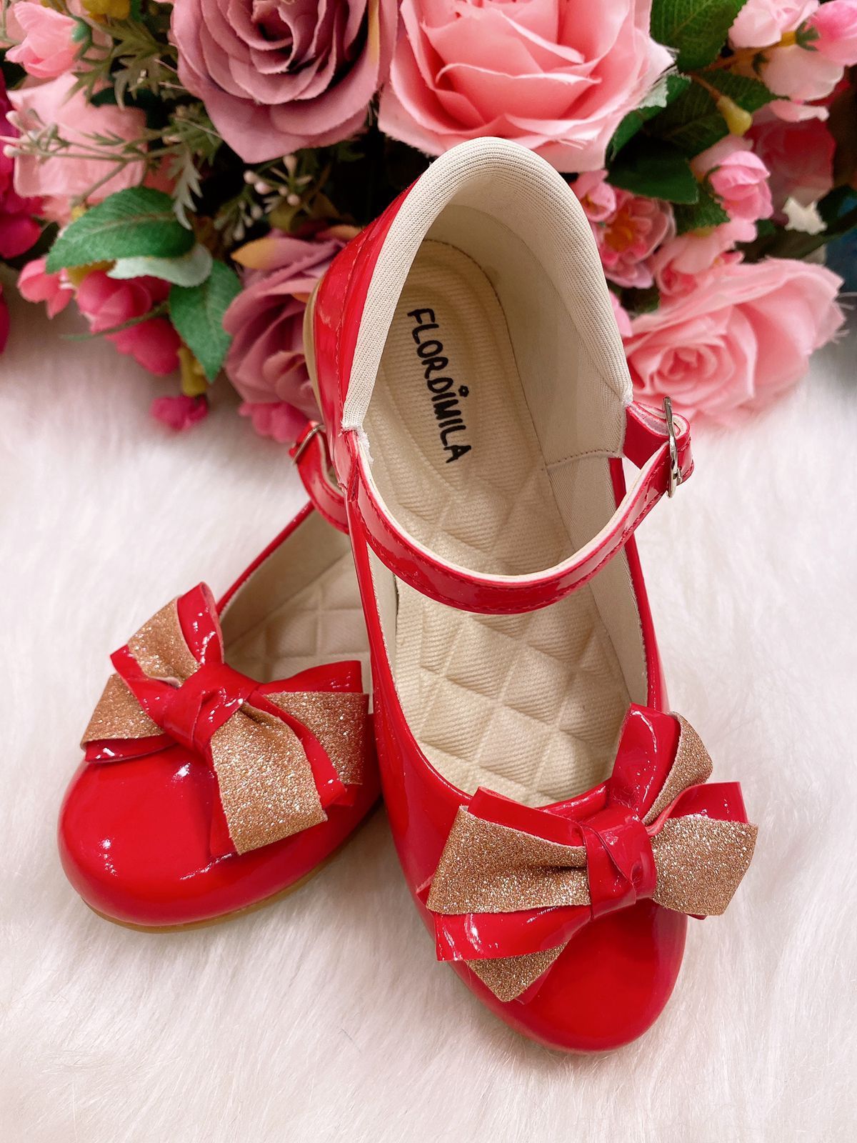 Sapatilha Vermelha Fashion para Meninas com Solado Macio