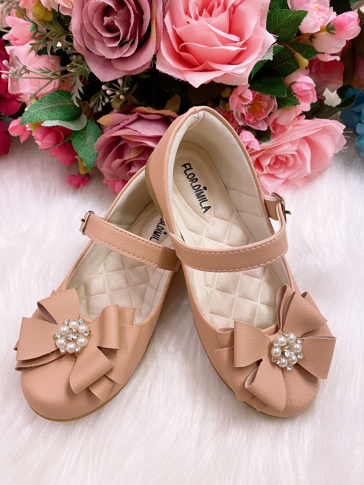 Sapatilha Nude Fosca para Meninas com Estilo Clássico