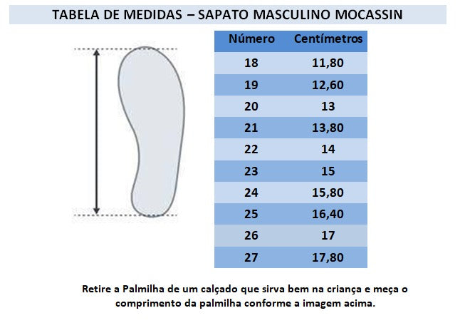 Mocassim Preto de Couro Sintético com Velcro para Príncipes