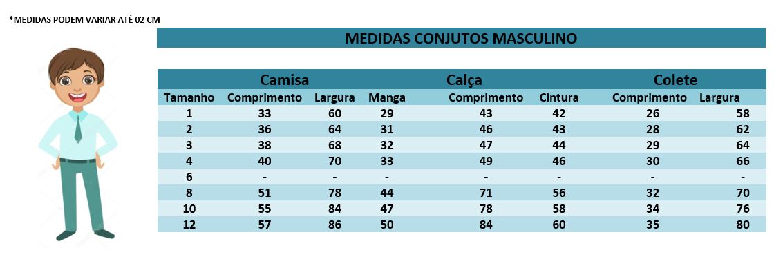 Conjunto Social Infantil Preto em Poliéster e Algodão