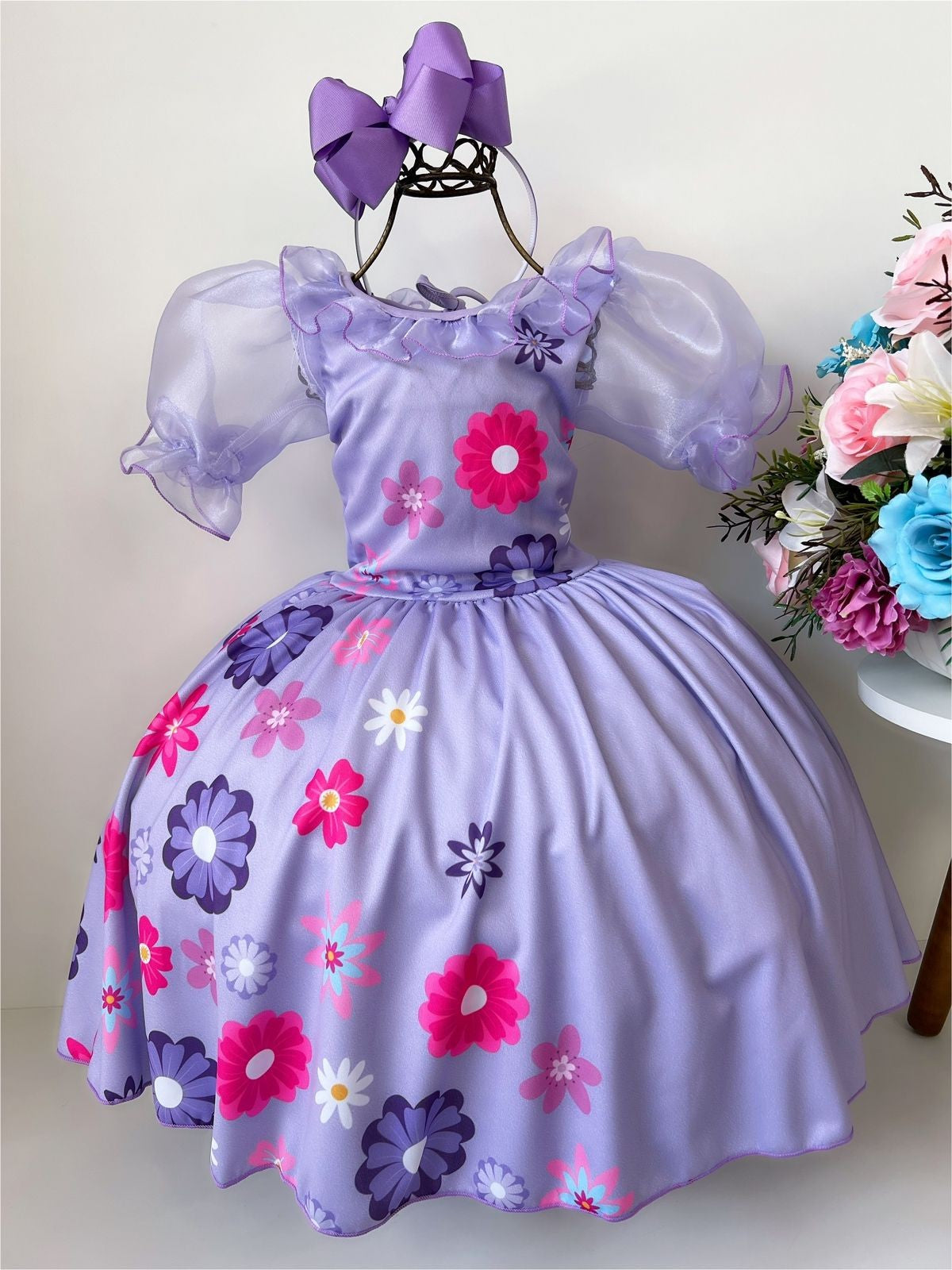 Vestido Infantil Isabela Para Festas de Princesa