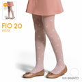 Meia Calça Infantil Branca Festa Fio 20