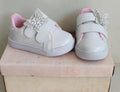 Tênis Lilás Verniz e Rosa Aplique Borboleta Velcro Meninas
