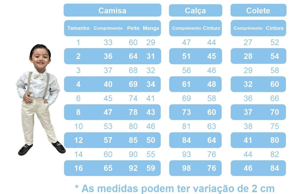 Conjunto Social Infantil Menino Camisa Oxford Branca com Colete e Calça Marsala