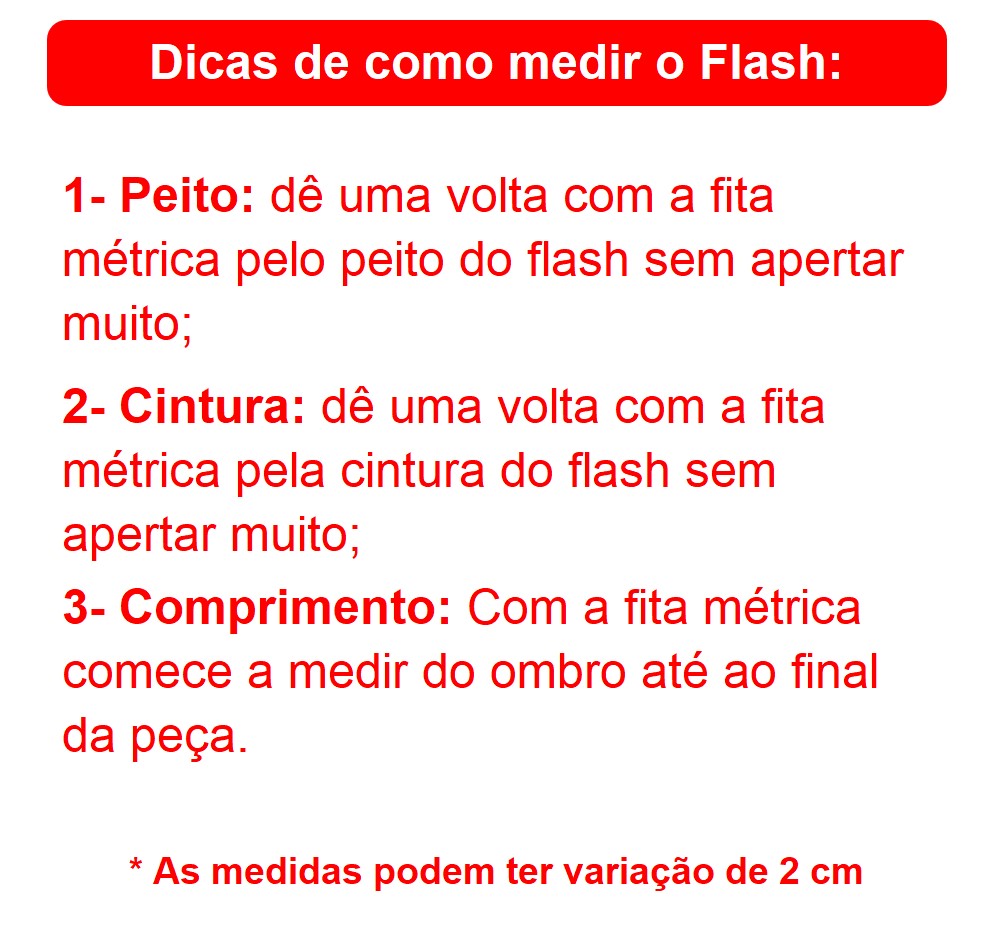 Fantasia Infantil do Flash em Helanca e Poliéster com Máscara