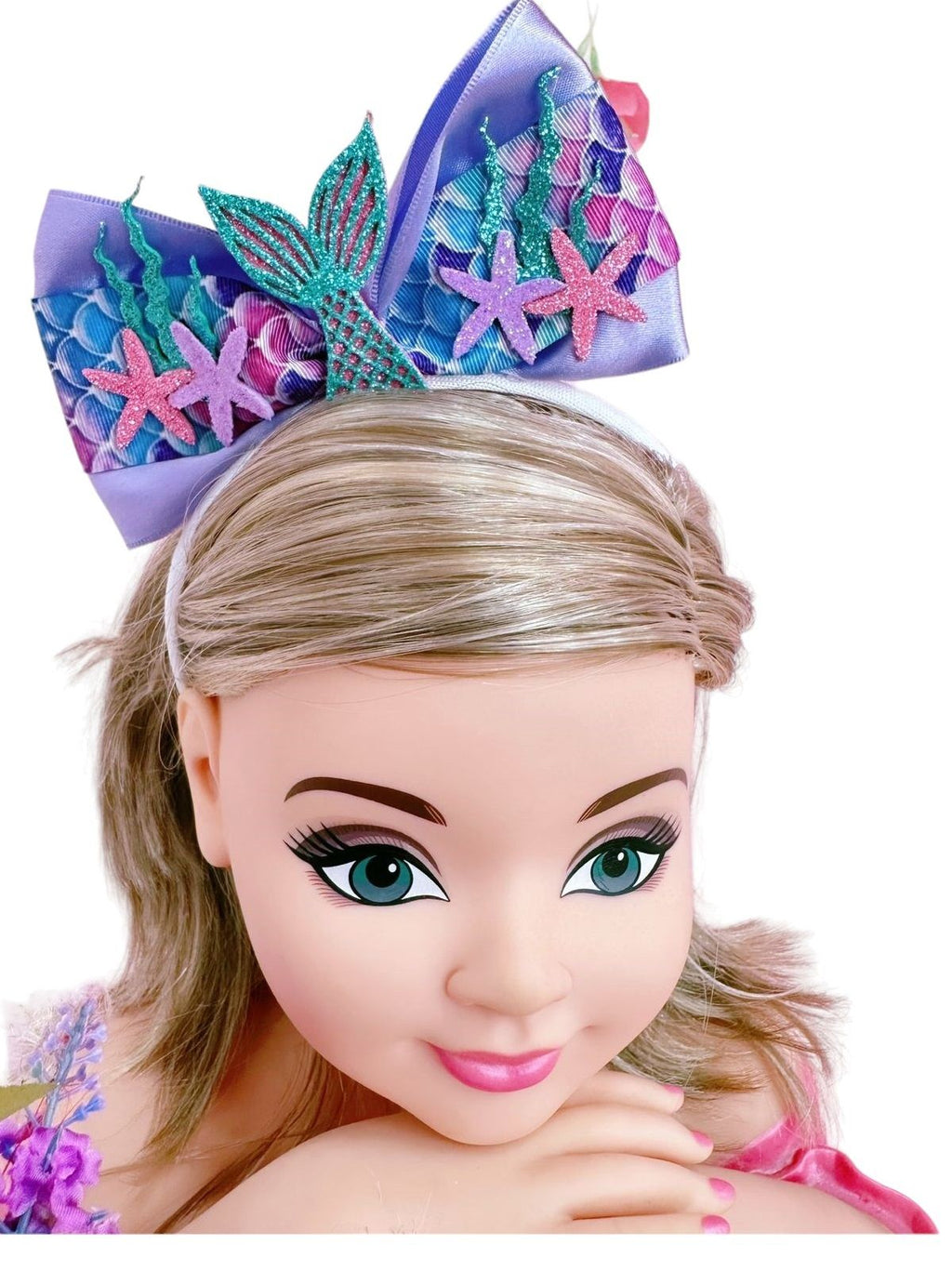 Tiara Infantil Ariel Sereia Lilás Super Luxo