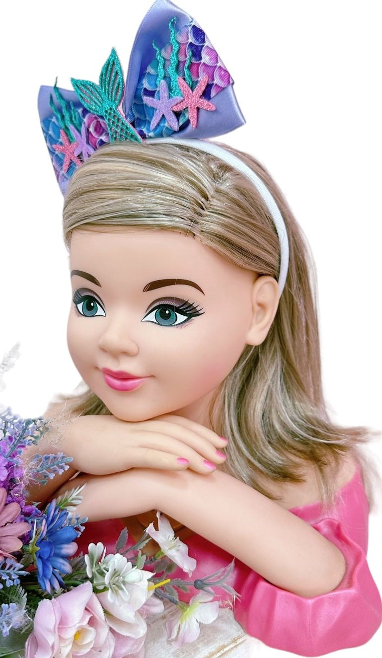 Tiara Infantil Ariel Sereia Lilás Super Luxo