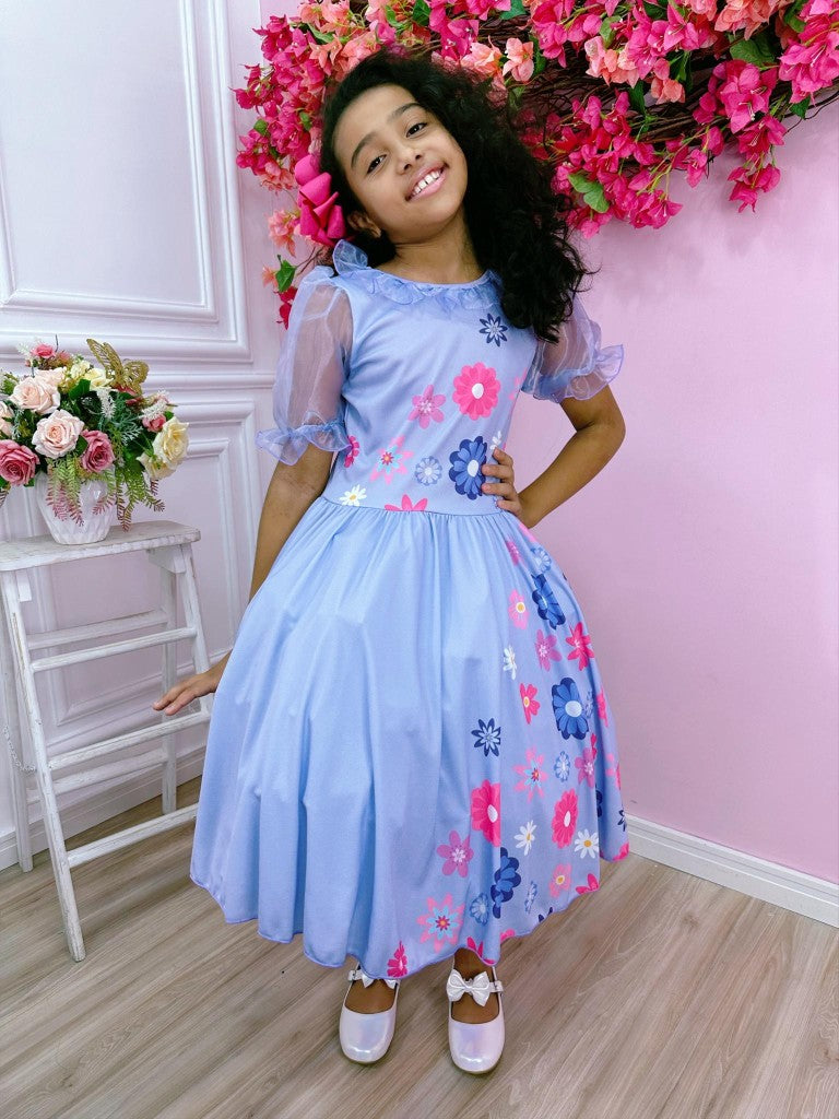 Vestido Infantil Isabela Para Festas de Princesa