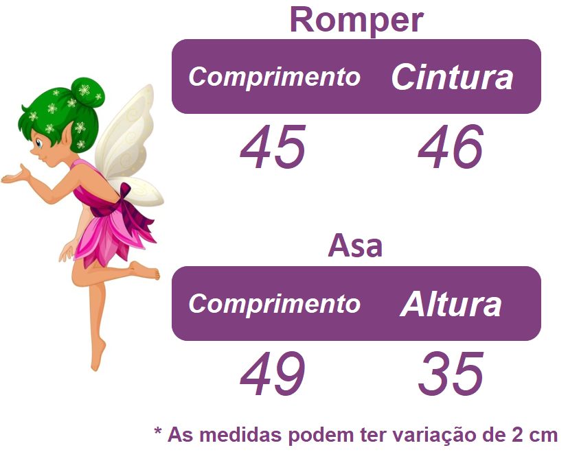 Romper Azul Com Asa de Borboleta Para Bebê Luxo