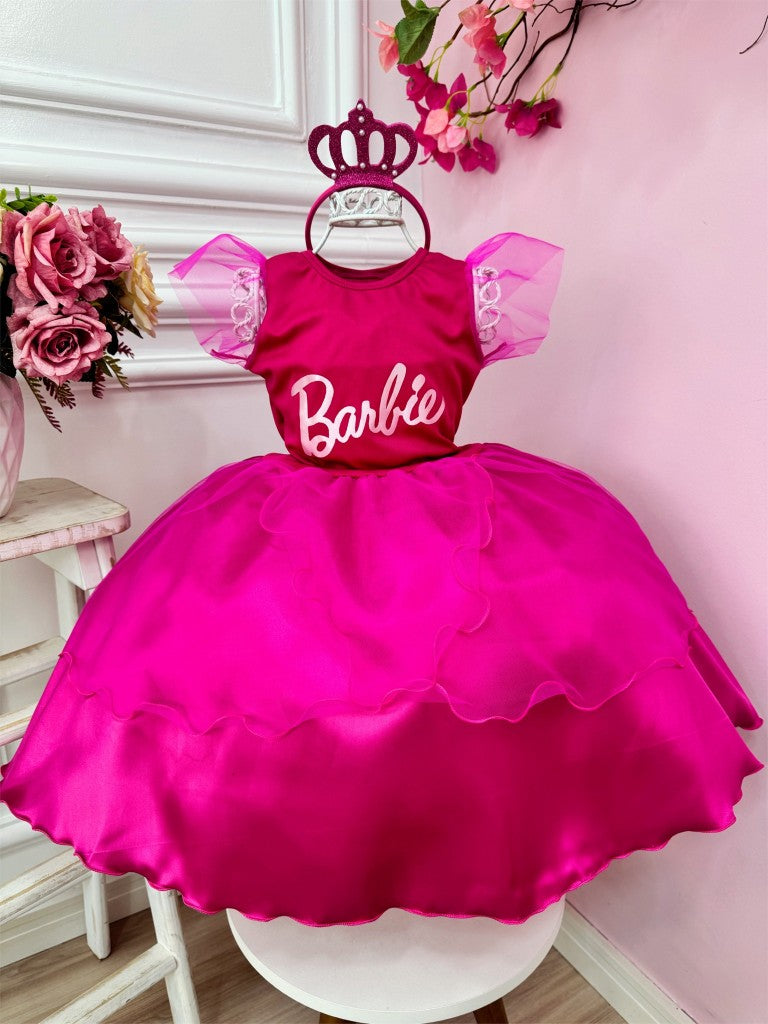 Fantasia Infantil Luxuosa com Tiara para Meninas