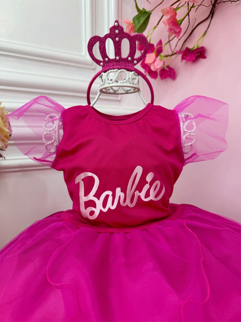 Fantasia Infantil Luxuosa com Tiara para Meninas
