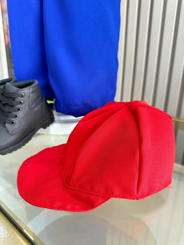Fantasia Infantil Super Mario Vermelha e Azul em Helanca e Poliéster