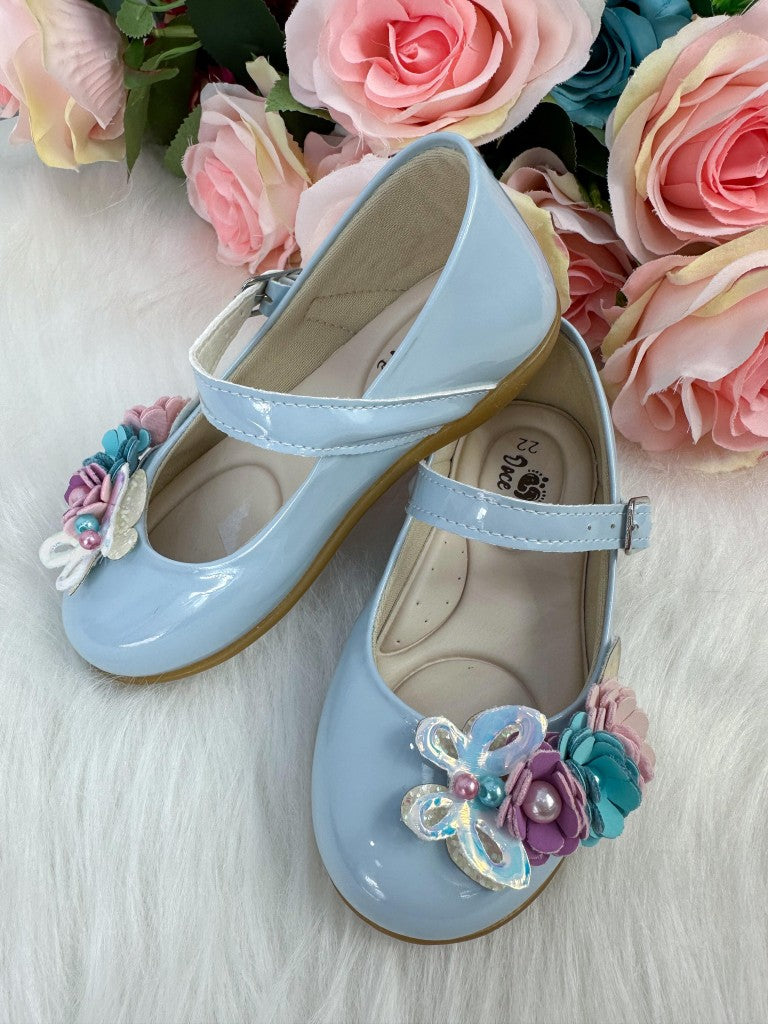 Sapatilha Azul Bebê Jardim Encantado Para Passeios e Festas