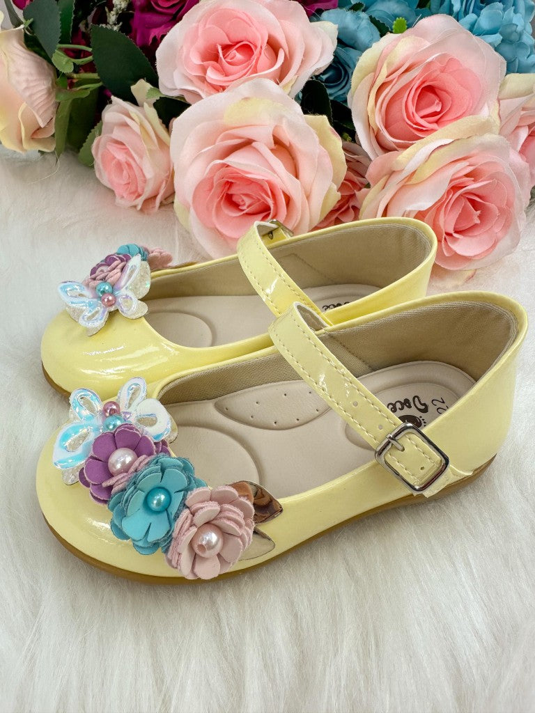 Sapatilha Amarela Jardim Encantado para Meninas