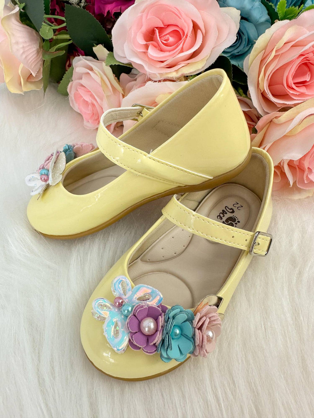 Sapatilha Amarela Jardim Encantado para Meninas