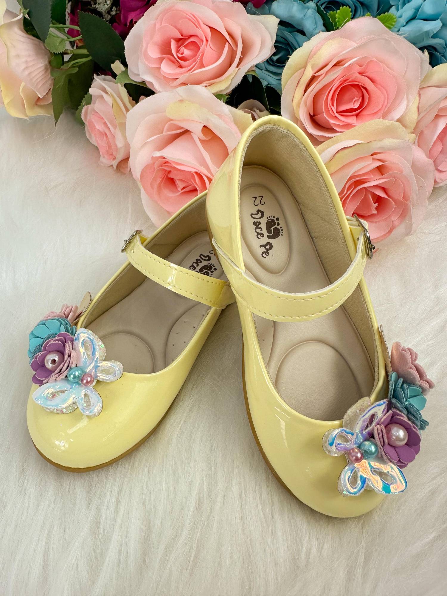 Sapatilha Amarela Jardim Encantado para Meninas
