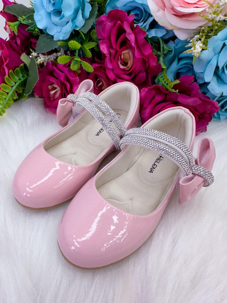 Sapatilha Rosa Bebê em Tecido Sintético para o Dia a Dia