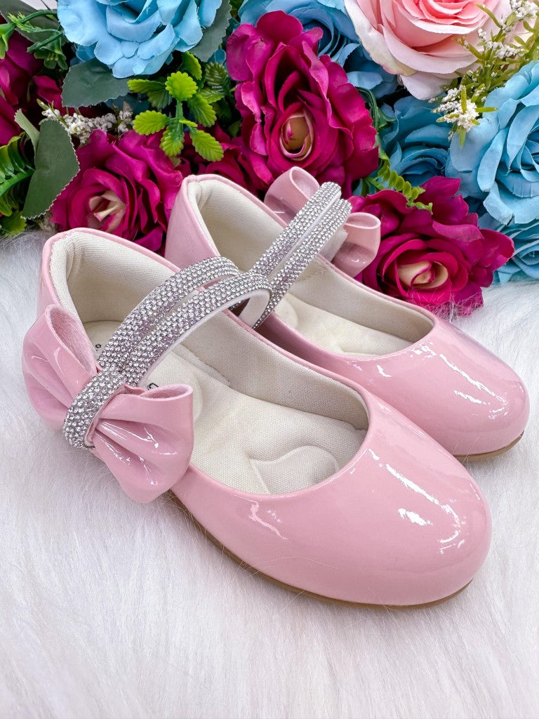 Sapatilha Rosa Bebê em Tecido Sintético para o Dia a Dia