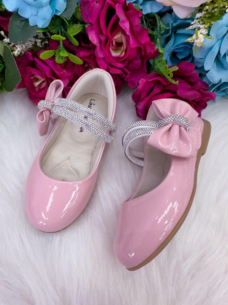 Sapatilha Rosa Bebê em Tecido Sintético para o Dia a Dia