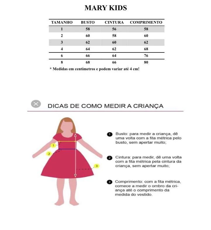 Vestido Luxo Marsala com Forro de Poliéster e Algodão para Crianças