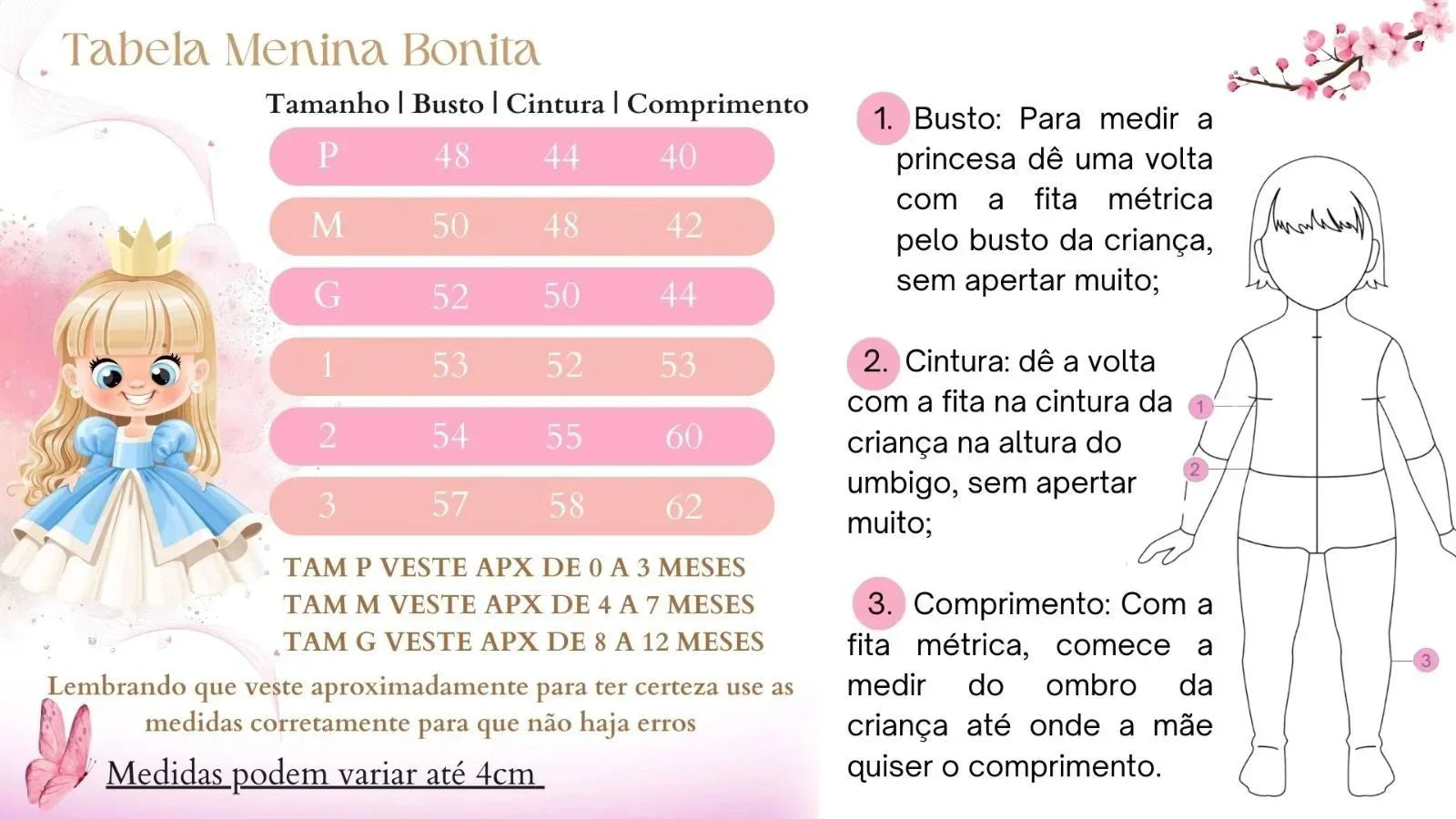 Vestido Rosa Bebê Confeccionado em Tecido Misto para Meninas