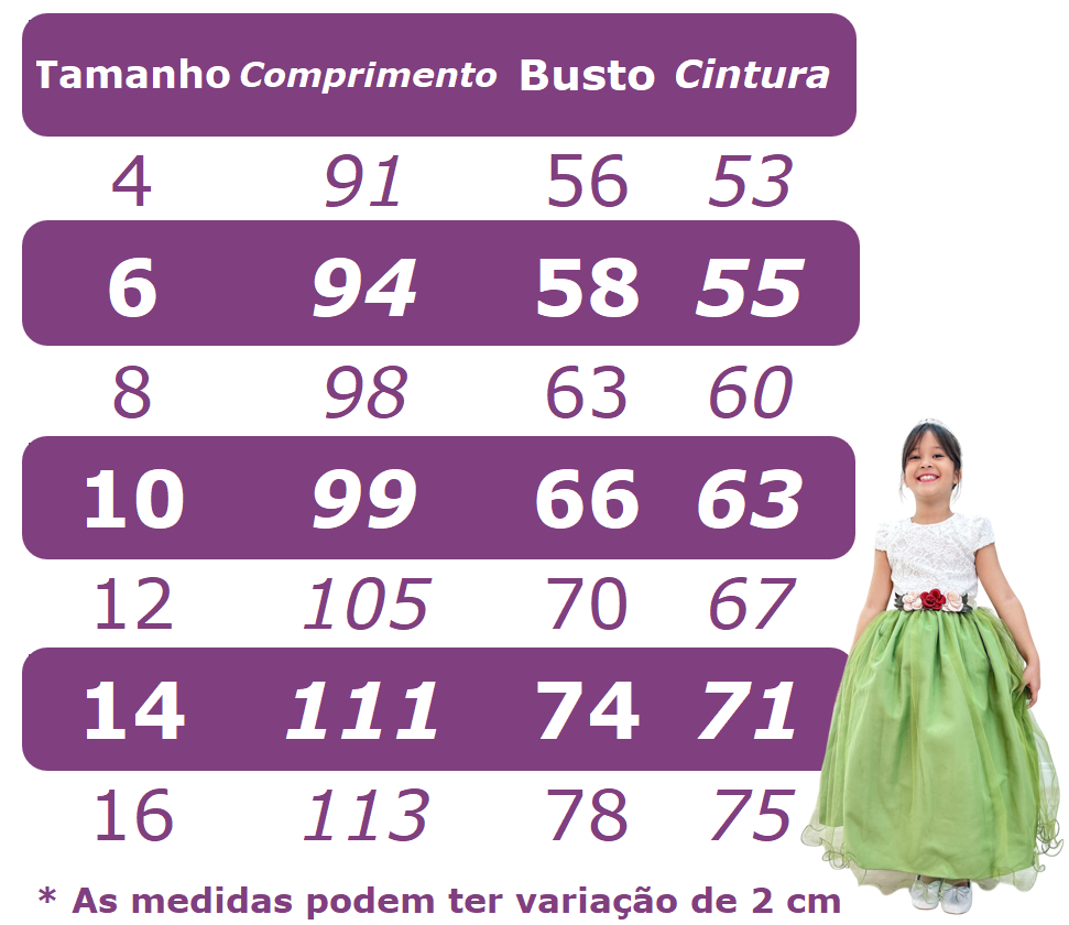 Vestido Longo Infantil Verde Menta em Tule e Renda para Casamento