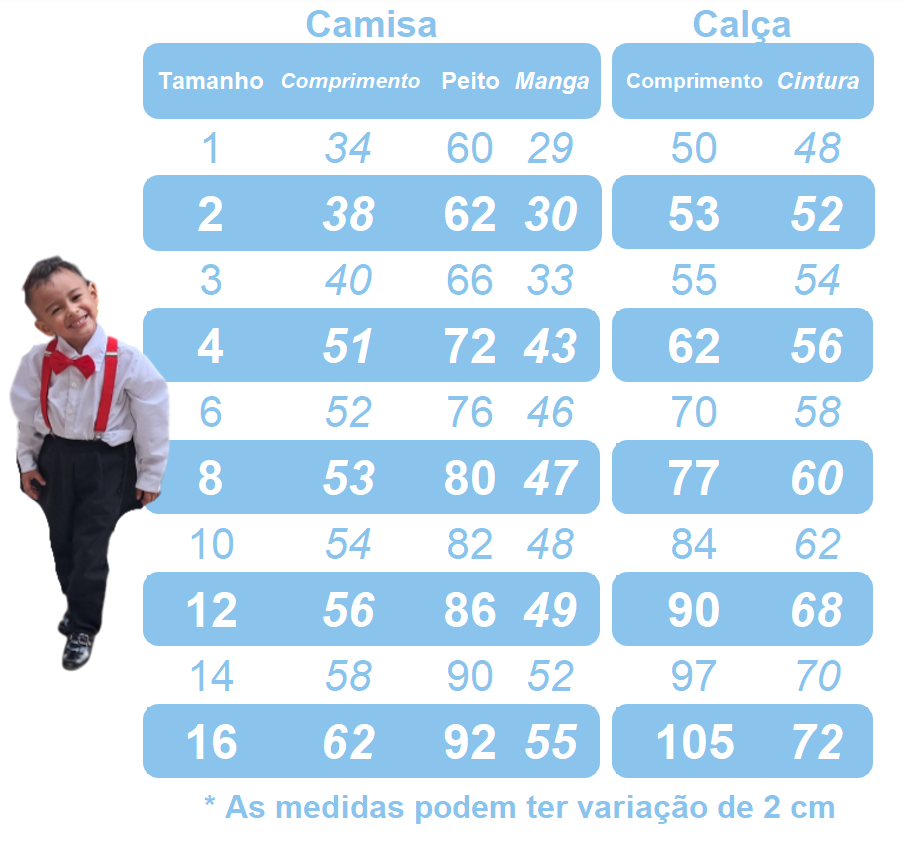 Conjunto Social Camisa Branca Gravata Calça e Susp. Cinza