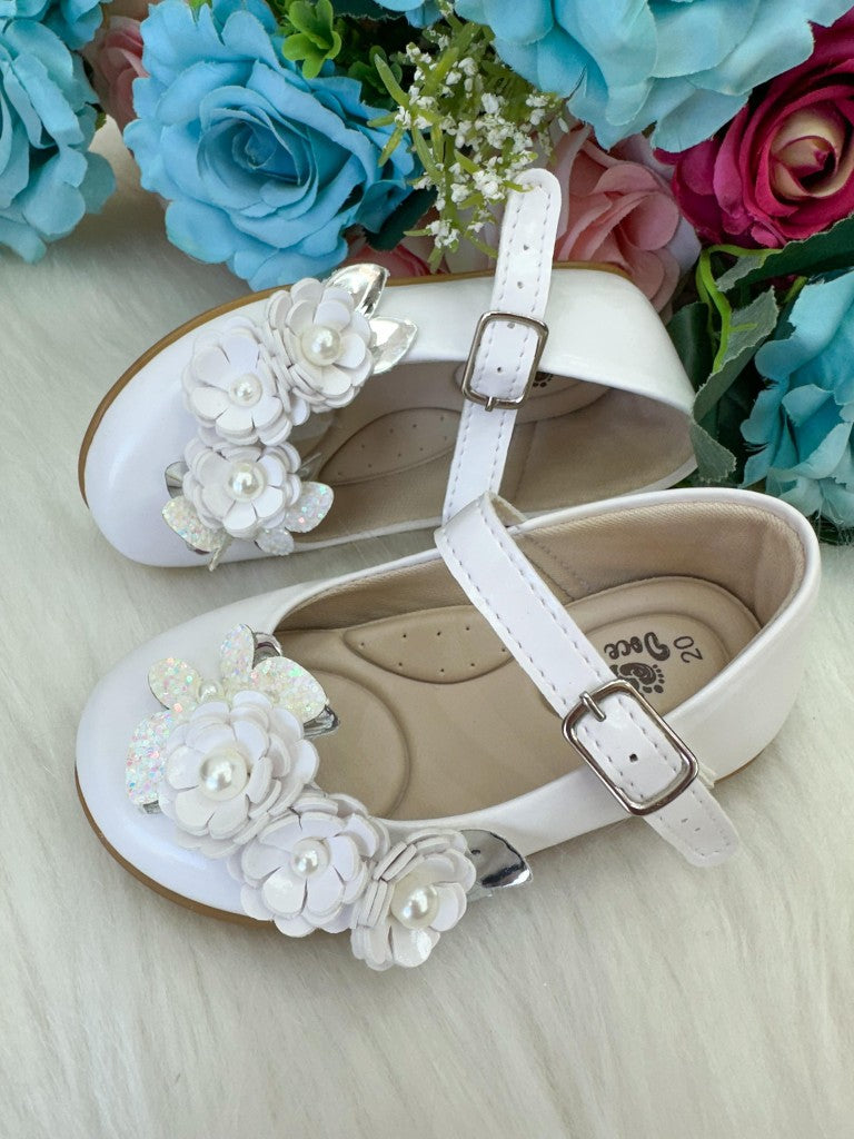 Sapatilha Branca Jardim Encantado Para Meninas Modelo 2