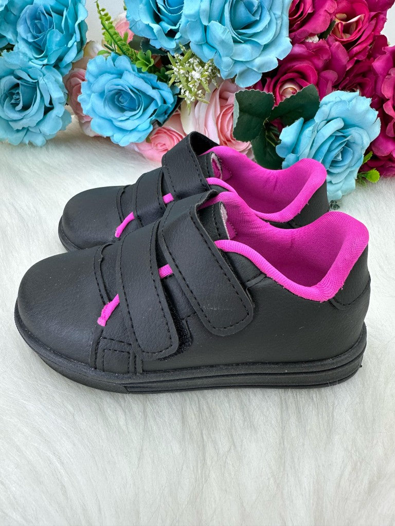 Tenis D Milan Vivi Preto Com Pink