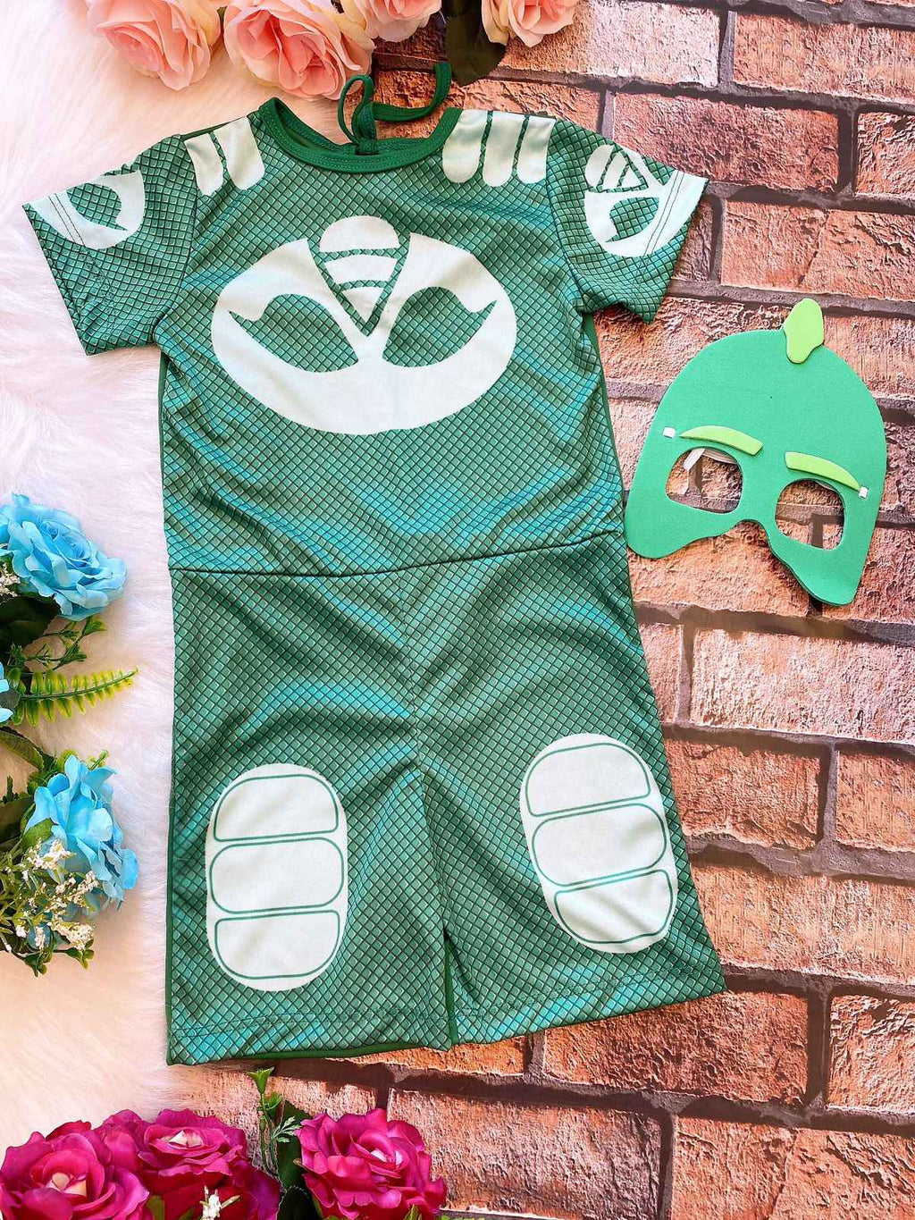 Fantasia Menino-Gato PJ Masks com Máscara em Poliéster