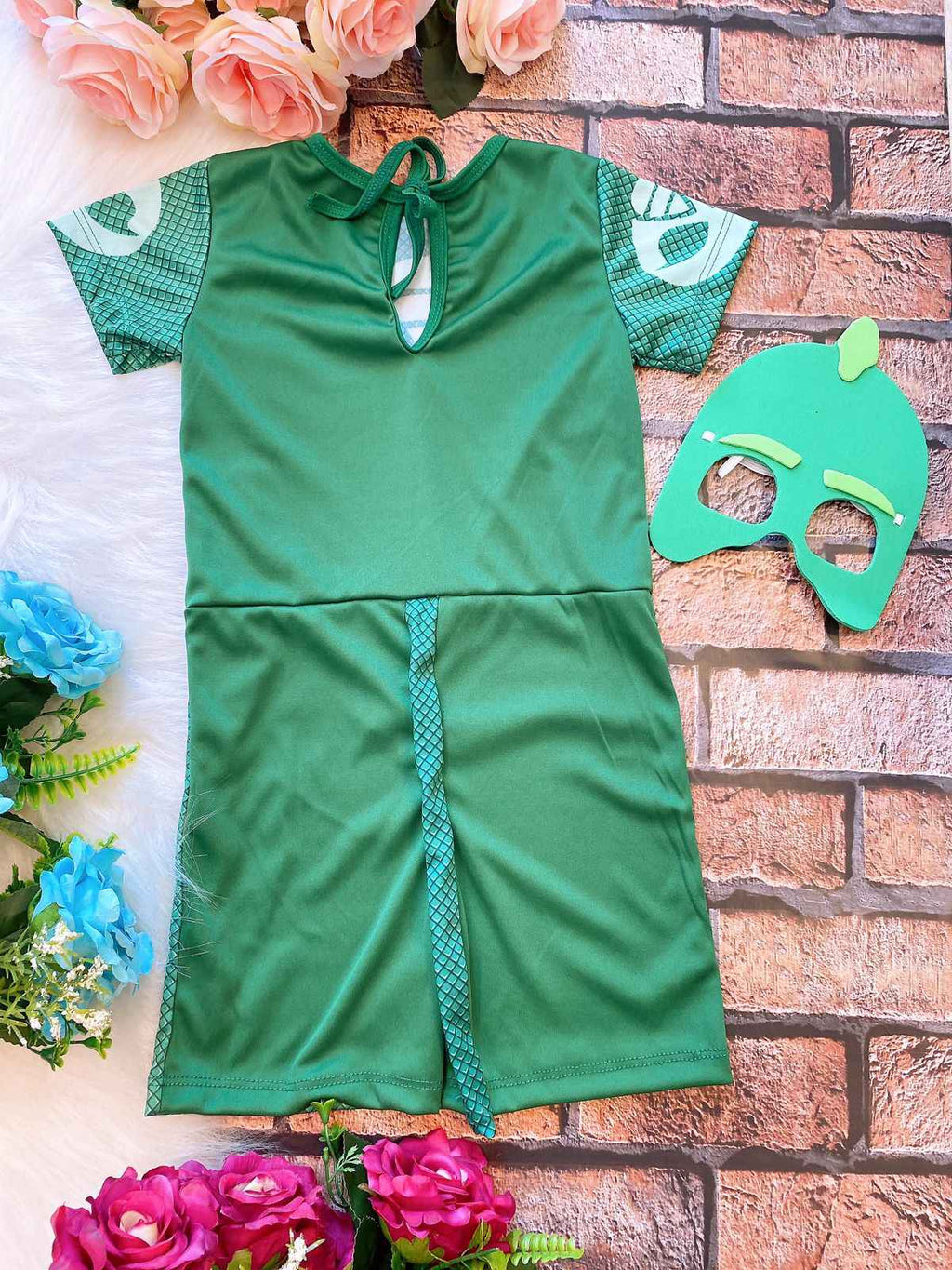 Fantasia Menino-Gato PJ Masks com Máscara em Poliéster