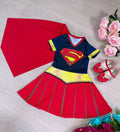 Fantasia Temática Super Girls com Tecido 100% Poliéster