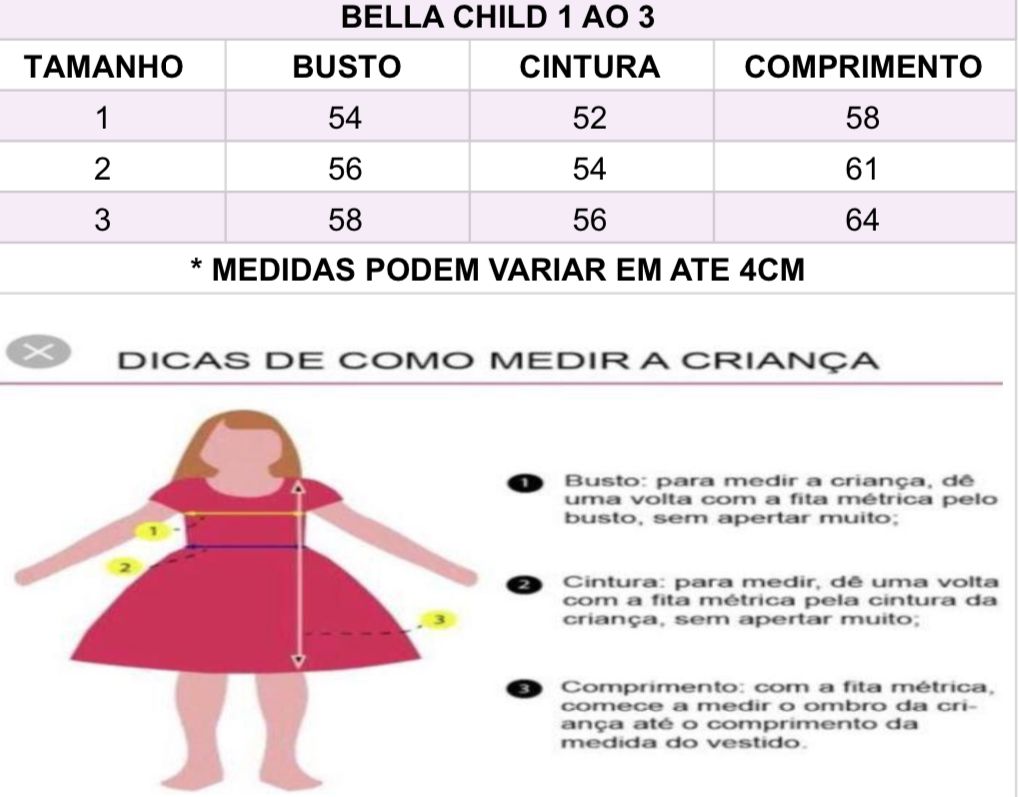 Vestido Infantil Sereia em Tecido Misto com Laço