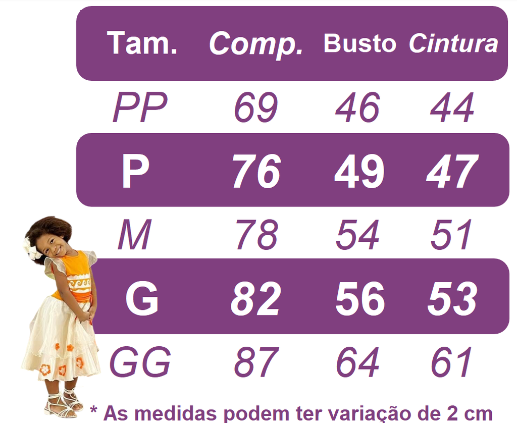 Fantasia Infantil Lilás com Detalhes de Princesas para Festas