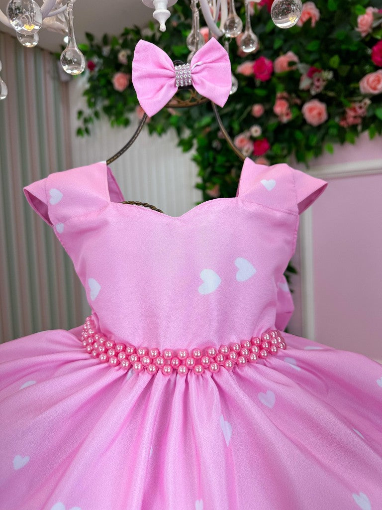 Vestido Ysa Kids Looney Tunes Baby Rosa