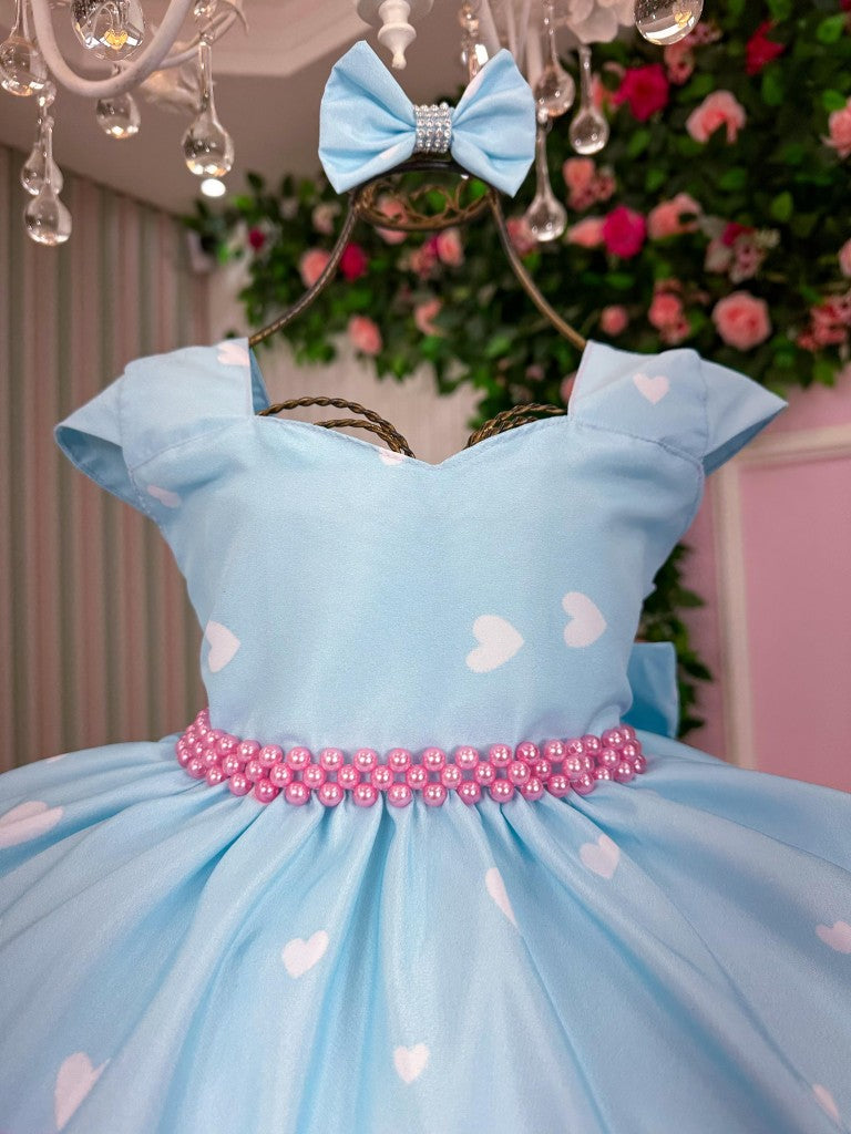 Vestido Ysa Kids Looney Tunes Baby Azul Bebe