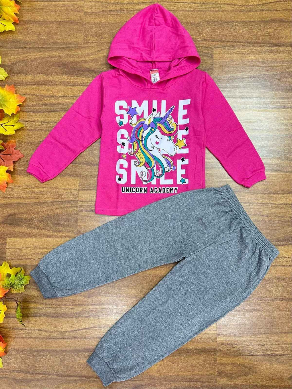 Conjunto de Moletom Infantil com 8 Peças para Meninas
