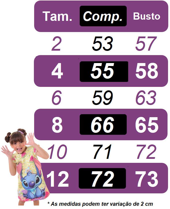 Vestido Infantil Trapézio Amarelo com Orelhinhas do Stitch e Laço de Cabelo