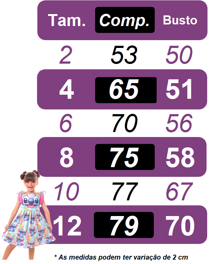 Vestido Infantil Azul Com Aplique do Stitch Tamanho 6