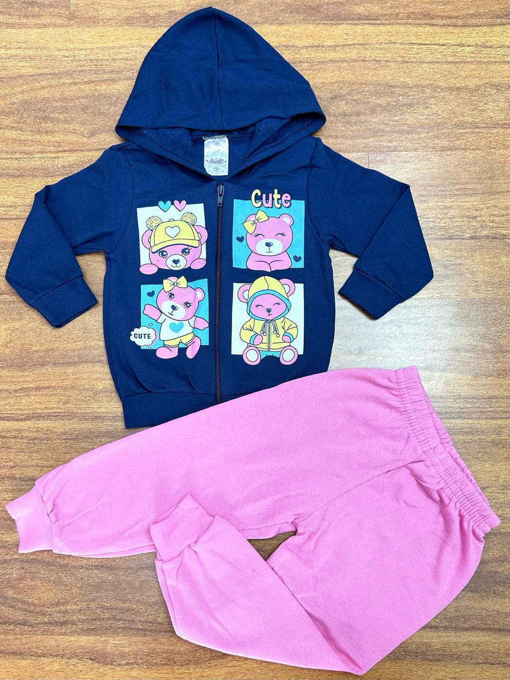 Conjunto Infantil Moletom Meninas Com Estampas 08 Peças Confortáveis