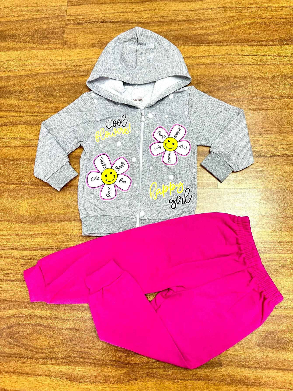 Conjunto Infantil Moletom Meninas Com Estampas 08 Peças Confortáveis