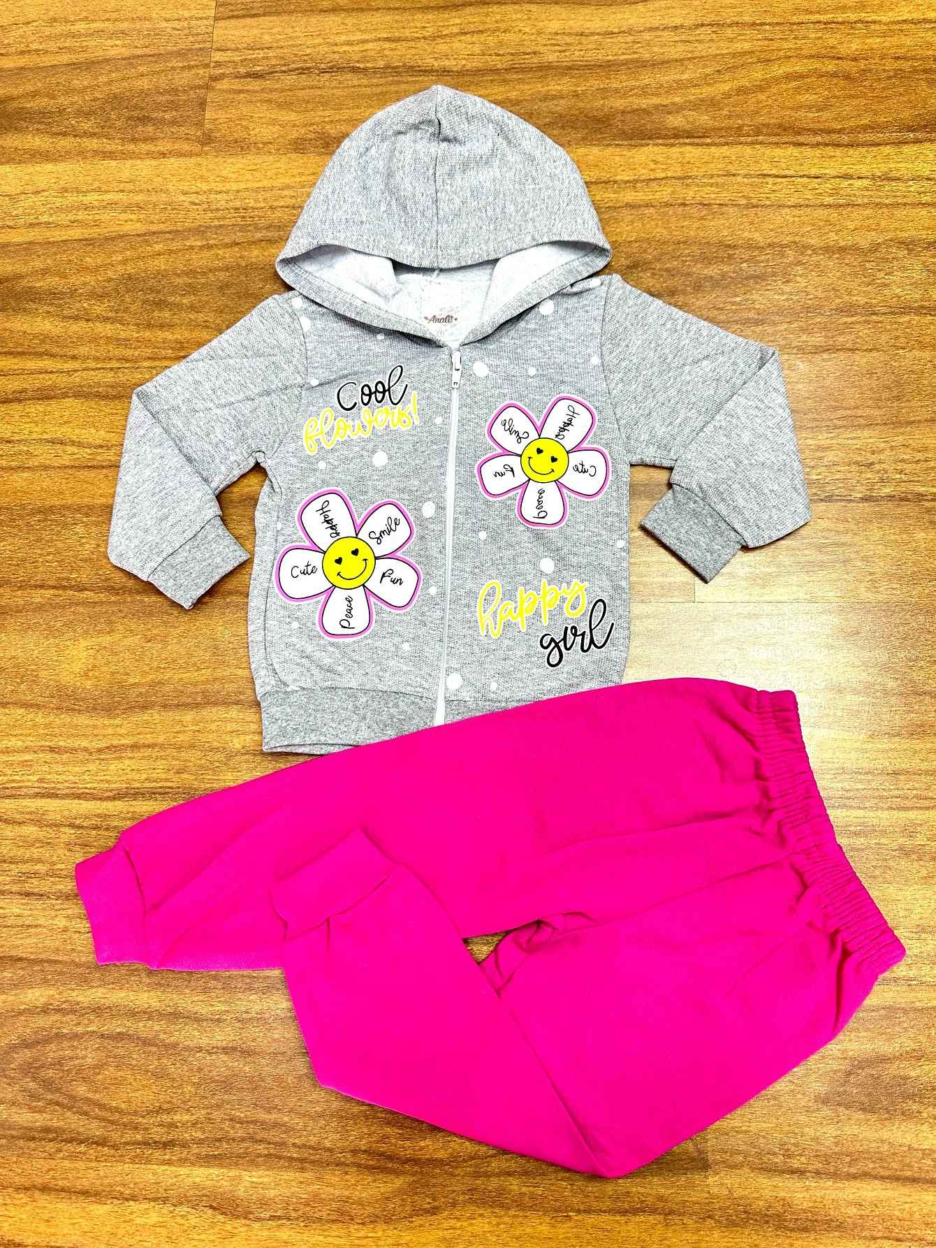 Conjunto Infantil Moletom Meninas Com Estampas 08 Peças Confortáveis