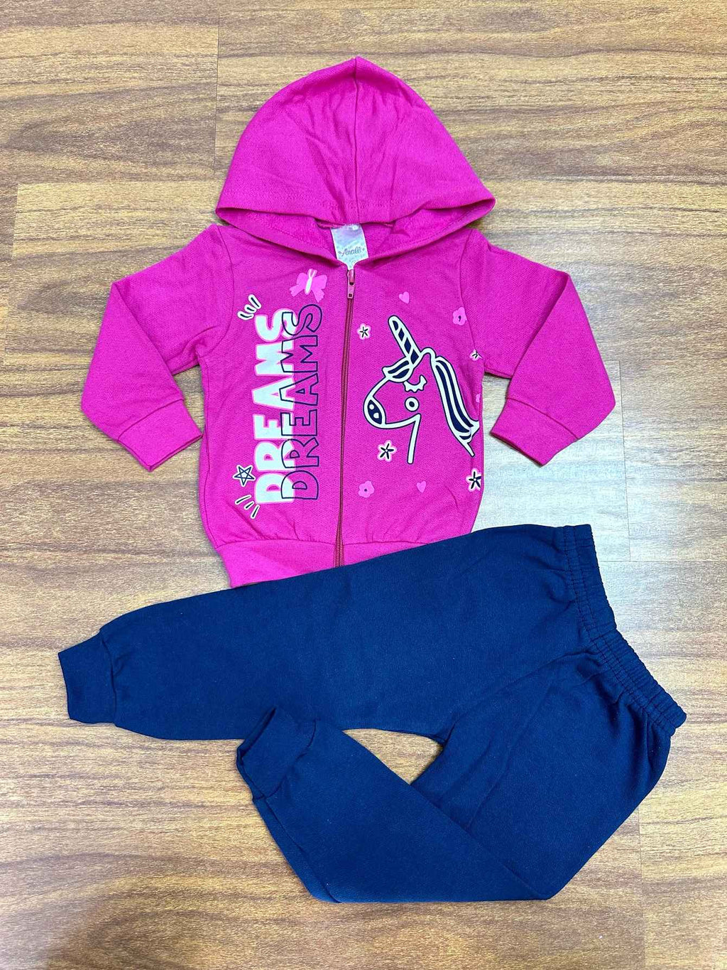 Conjunto Infantil Moletom Meninas Com Estampas 08 Peças Confortáveis