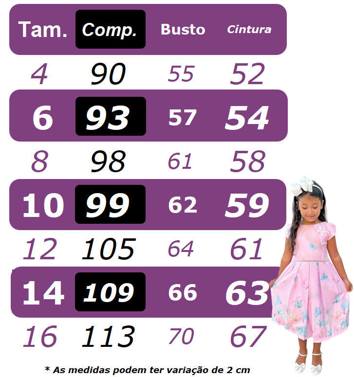 Vestido Infantil Off White com Saia Lilás e Detalhes em Renda e Broche