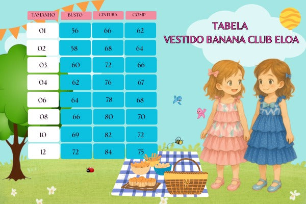 Vestido Azul Eloa em Tecido 100% Poliéster com Alcinhas Ajustáveis