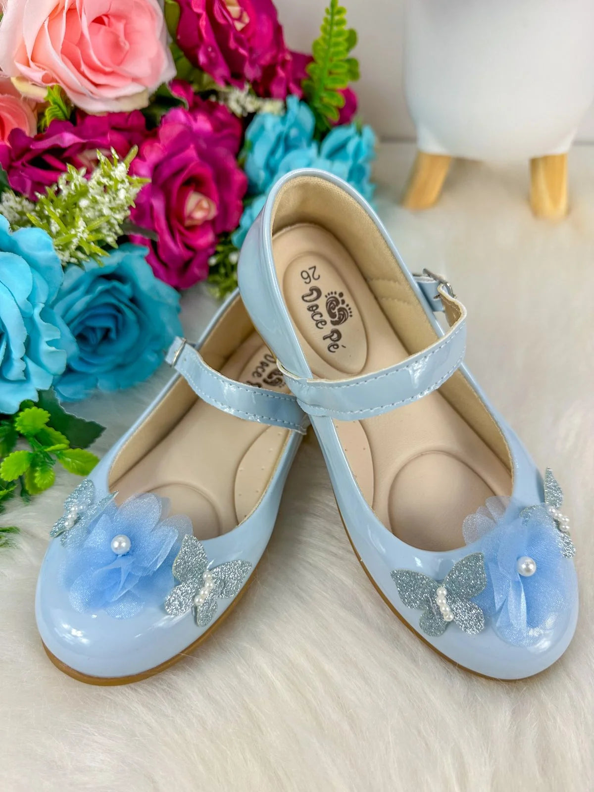 Sapatilha Azul Bebê para Meninas com Solado Macio e Leve