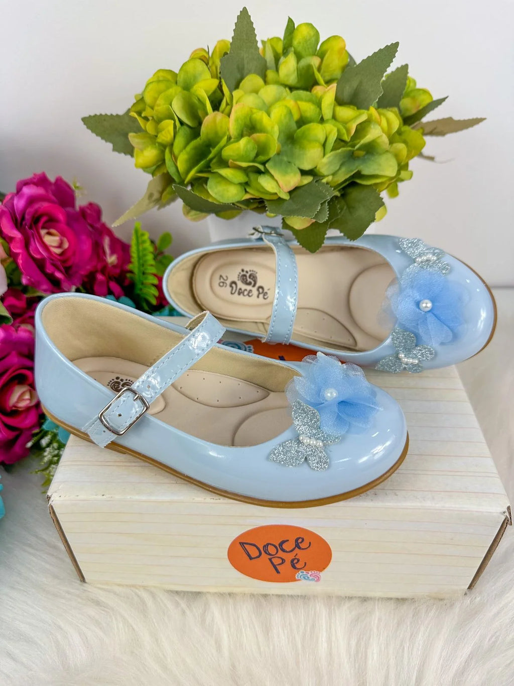 Sapatilha Azul Bebê para Meninas com Solado Macio e Leve