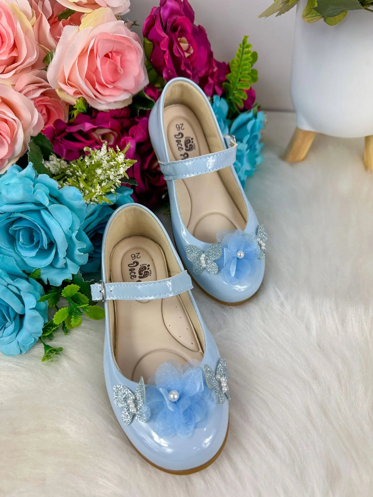 Sapatilha Azul Bebê para Meninas com Solado Macio e Leve